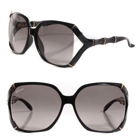 gucci black bamboo sunglasses|Gucci sunglasses at sunglass hut.